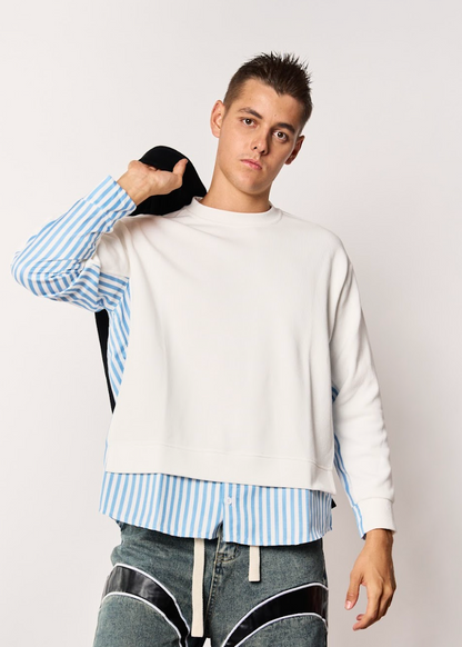 COMBINATION PULLOVER IN WHITE