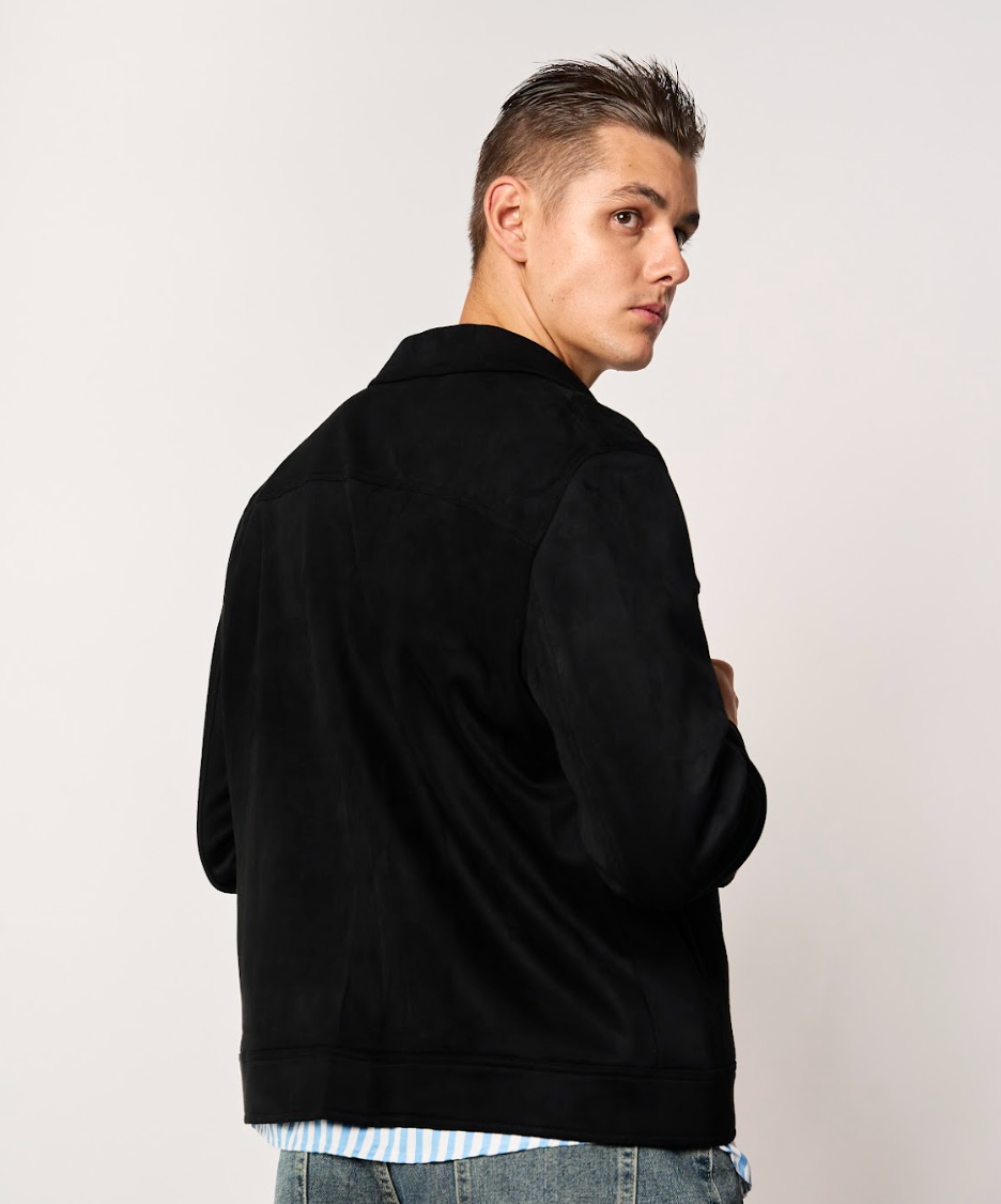 BLACK SUEDE JACKET