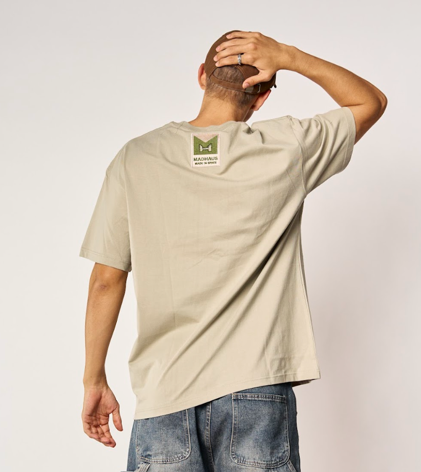 NO BS 100% COTTON TEE IN MATCHA